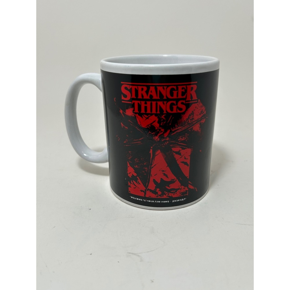 Stranger Things Netflix Mind Flayer Coffee Mug Black Red Ceramic 11oz Cup